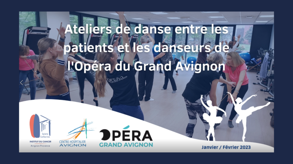 Ateliers de danse entre les patients et les danseurs de l'Opéra du Grand Avignon